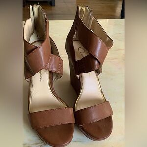 Jessica Simpson Brown Wedges